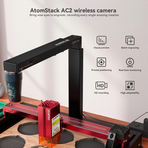 Kamera Atomstack AC2 FullHD pre skenovanie náhľadu gravírovania